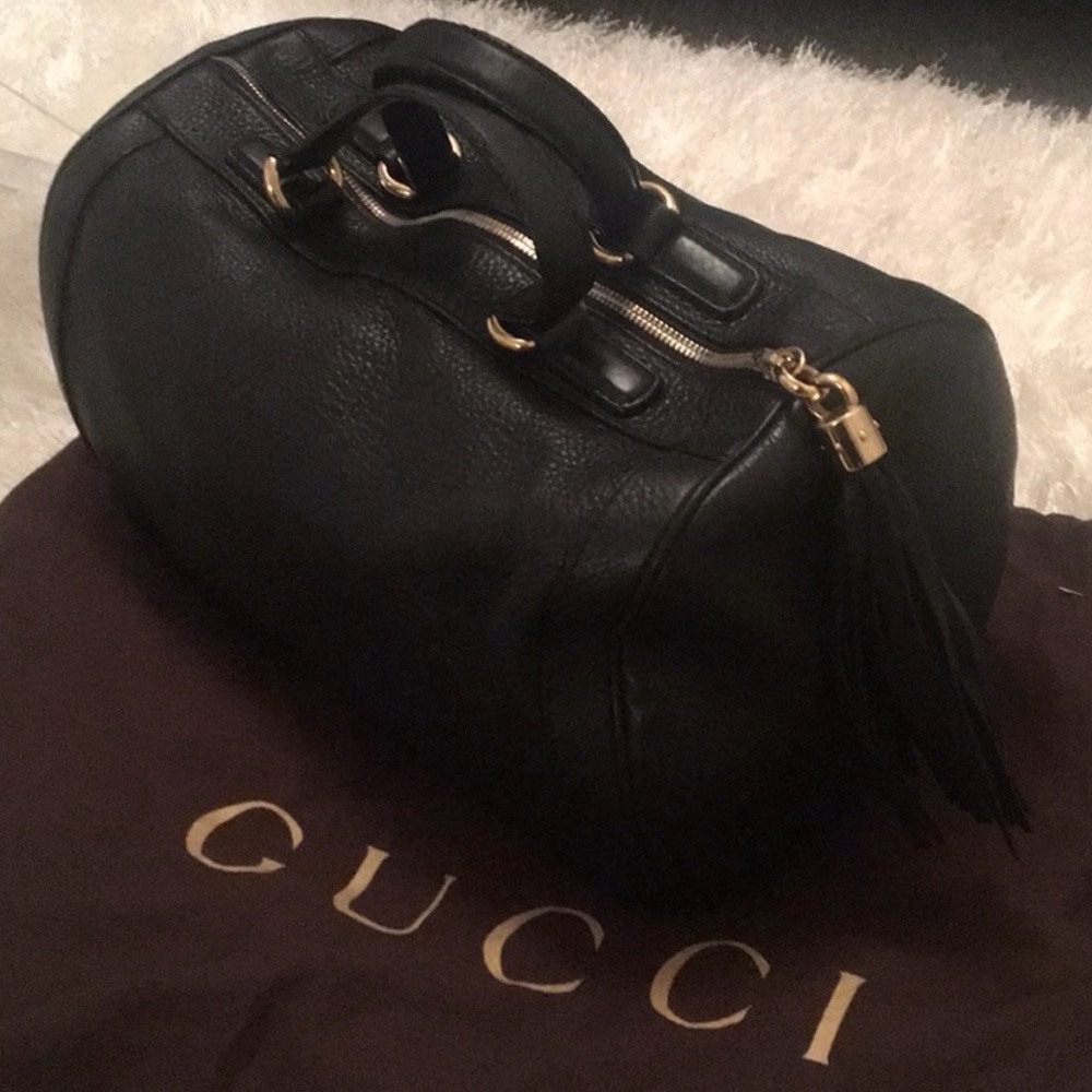 Gucci Black Leather Soho Boston Bag - Picture 2 of 10